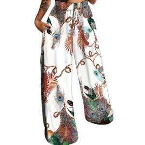 Super cute wide leg printed pants sz xxl